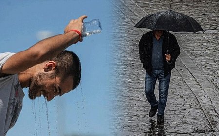Sıcak Hava Yerini Yağmura Bırakıyor