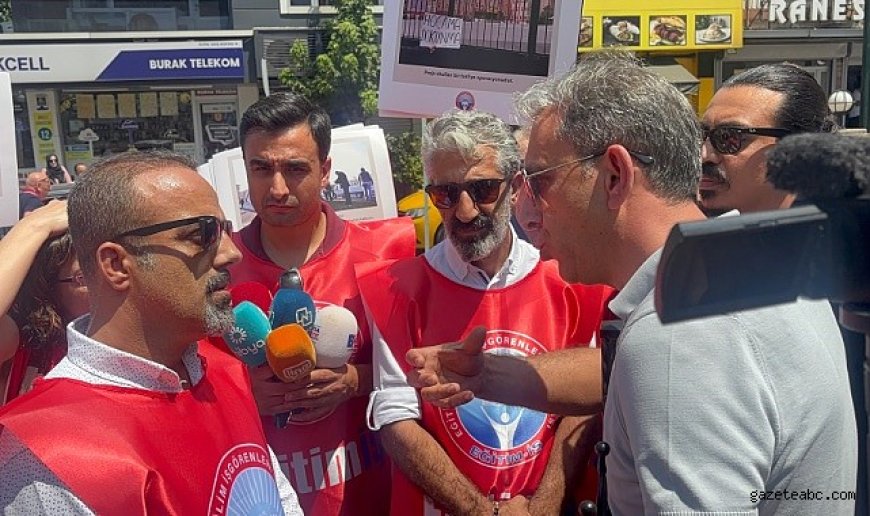 Sendika ve Polis Arasında Gergin Anlar