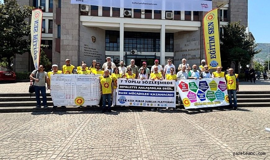 KESK Bursa Şubesinden Toplu İş Sözleşmesi Basın Açıklaması