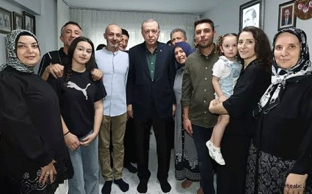 Erdoğan 15 Temmuz Şehidinin Ailesini Unutmadı
