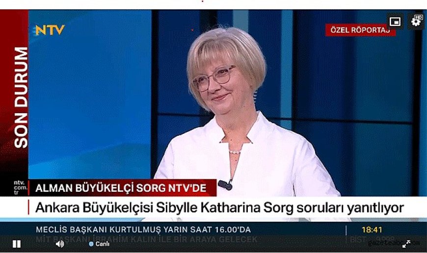 Alman Büyükelçisi NTV Ekranlarında