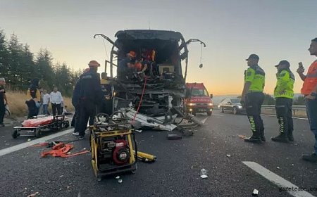 Anadolu Otoyolu’nda Feci Kaza!