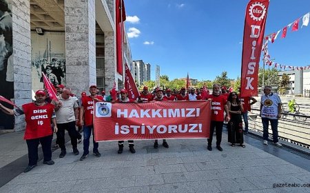 Disk Genel İş Sendikasından Belediye Önünde Tepki!
