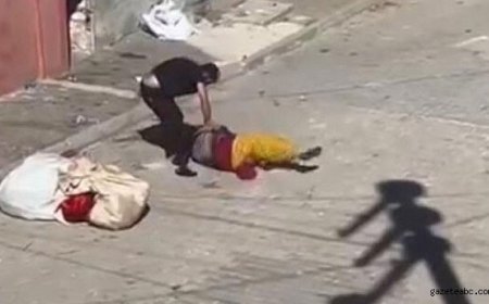 Eşini Sokak Ortasında Bayıltana Kadar Dövdü