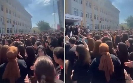 Halil Bekmezci Lisesi'nde Protesto
