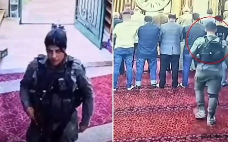 Postallarla Camiye Giren Polis Tepki Çekti