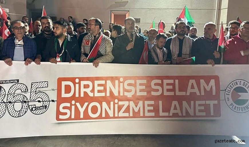 Türkiye'de İsrail'e Protesto Yağdı