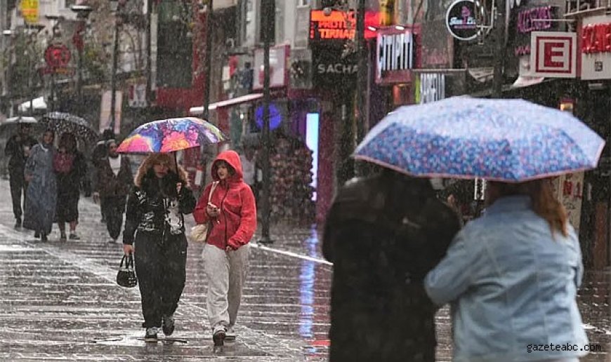 Marmara’ya Sağanak Uyarısı!