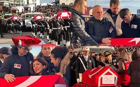Şehit Polislerimiz Son Yolculuklarına Uğurlandı