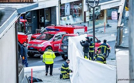 Yeni Yıl İsviçre’de Yangınla Başladı