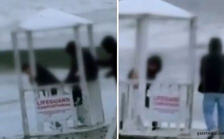 Samsun Sahilinde Skandal Anlar