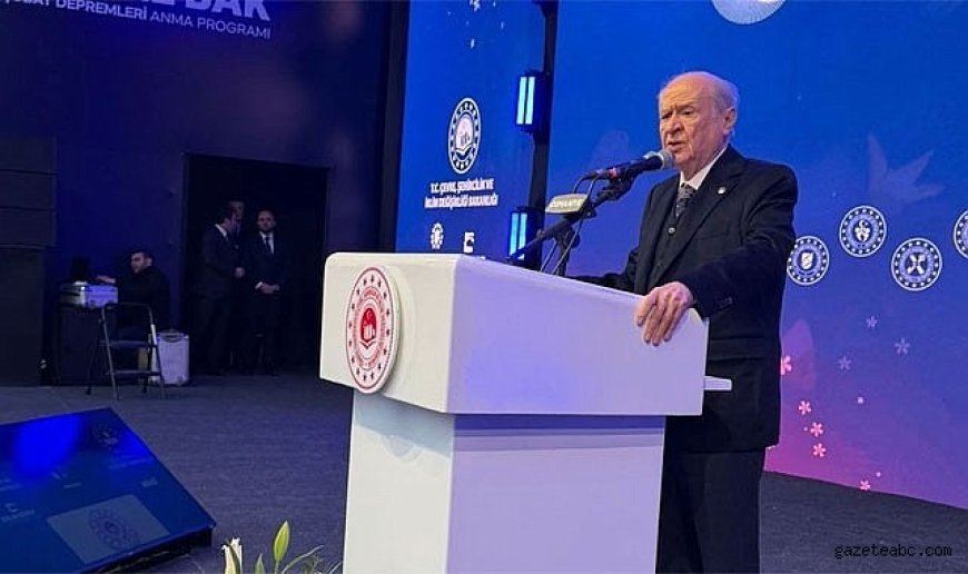 Bahçeli: "Türk Milleti Depreme Tek Yürek Oldu"