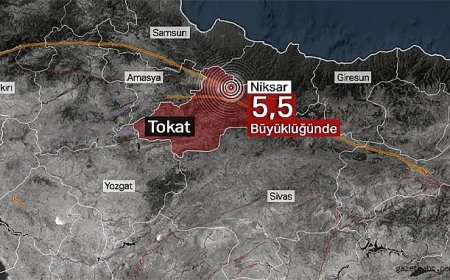 Tokat Niksar’da 5,5’lik Deprem