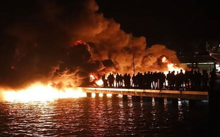 Milyon Dolarlık Yatlar Yangında Yok Oldu