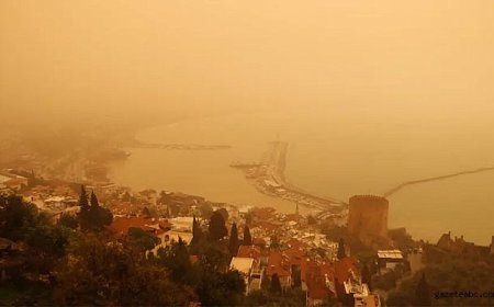 Çöl Tozları Gökyüzünü Kızıl Yaptı