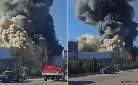 Sincan’da sanayi bölgesinde yangın paniği