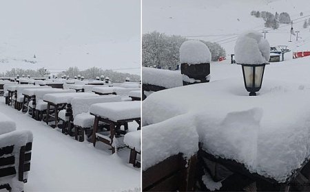 Zirvede Sürpriz Kar Yağışı