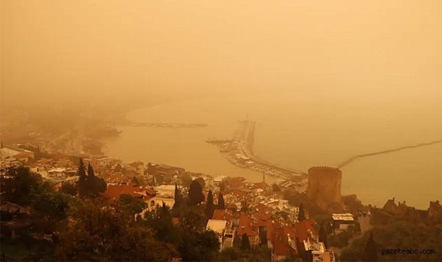 Çöl Tozları Gökyüzünü Kızıl Yaptı