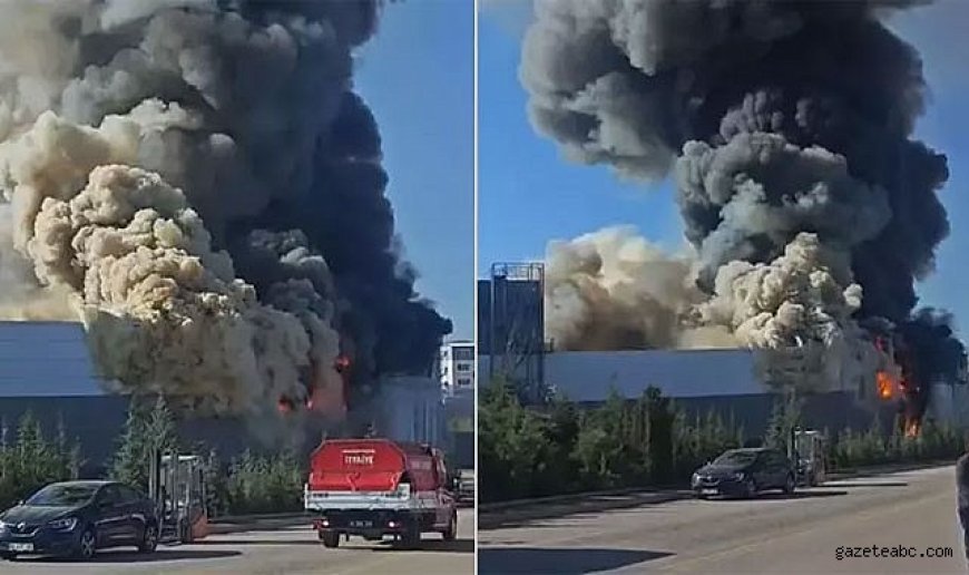 Sincan’da sanayi bölgesinde yangın paniği