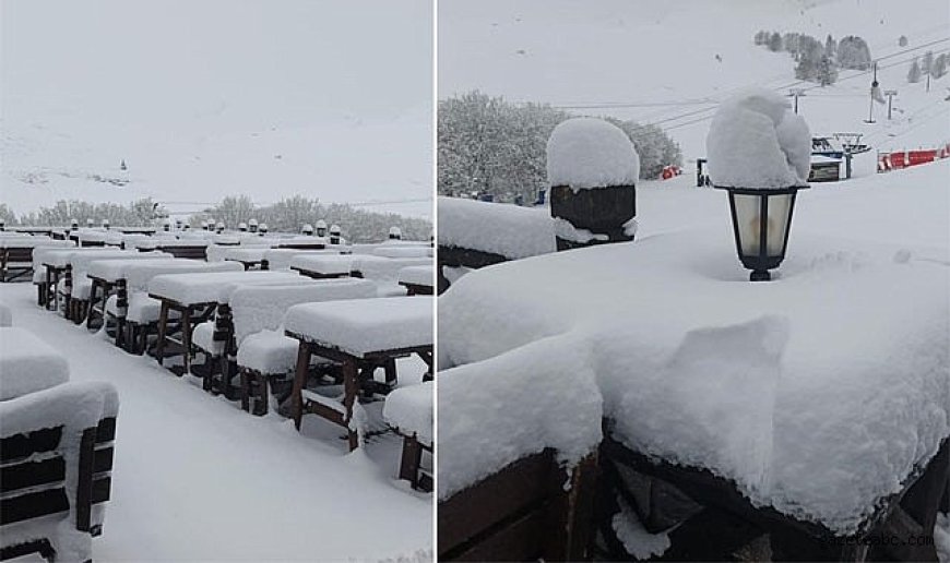 Zirvede Sürpriz Kar Yağışı