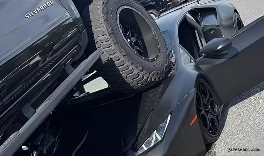 Otoparkta Lüks Araç Faciası