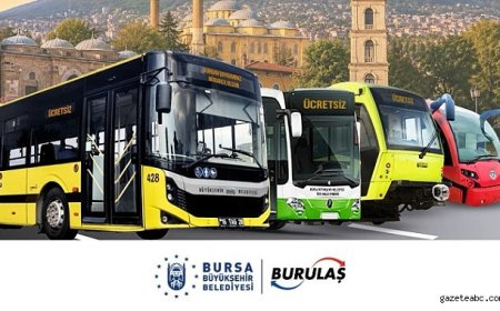 Bursa'da Kurban Bayramı boyunca toplu ulaşım ücretsiz