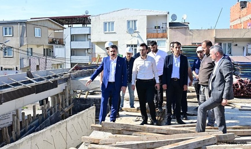 YAVUZSELİM KAPALI PAZAR ALANI’NDA YOL YARILANDI