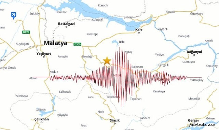 Malatya'da 5.6 büyüklüğünde deprem