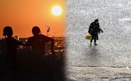 Bir Tarafta Sıcak Hava Bir Tarafta Yağış
