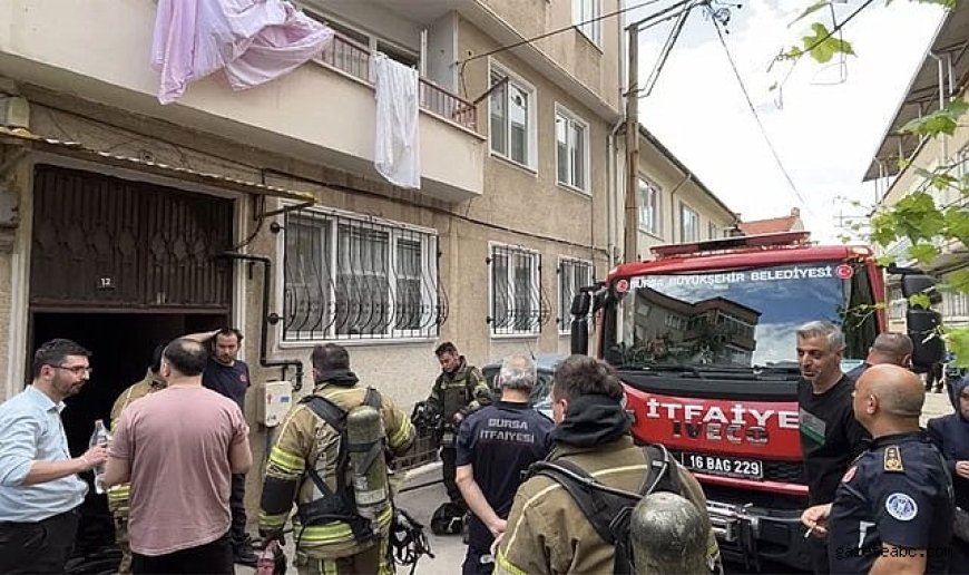 Bursa’da Apartman Yangını Korkuttu