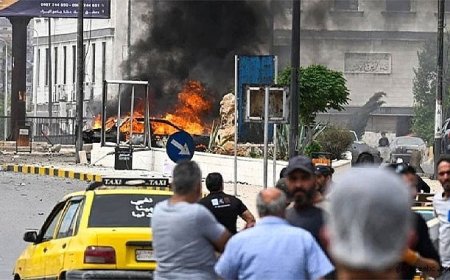 Şam’da Adalet Sarayı Yakınında Şiddetli Patlama