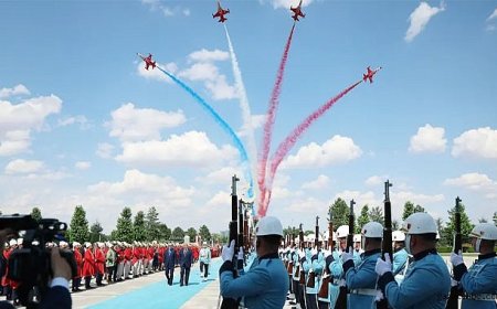Trump’ı karşılayan uçuşun kokpit görüntüleri