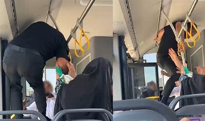 Şehir İçi Otobüste Şiddetli Tartışma Kavgaya Dönüştü