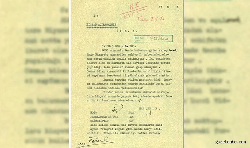 MİT tarihi belgeyi yayımladı
