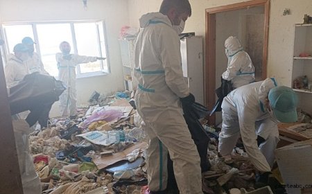 Nilüfer’de Çöp Eve Dönüşen Daireden 28 Ton Atık Çıkarıldı