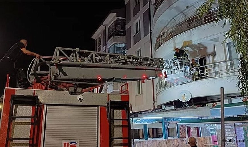 Komşuları haber alamadı, ekipler harekete geçti