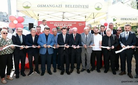 Osmangazi’de Emek Adnan Menderes Mahallesi’ne Yeni Pazar Yeri Açıldı