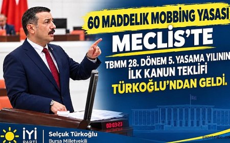 Türkoğlu’ndan Meclis’e 60 maddelik “Mobbingle Mücadele Kanunu” hazırlığı