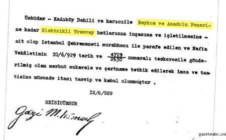 1929 tarihli tramvay kararı gün yüzüne çıktı